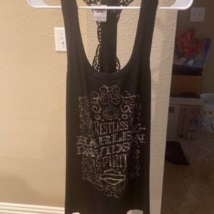 Super cute!  Worn 1X. Black tank